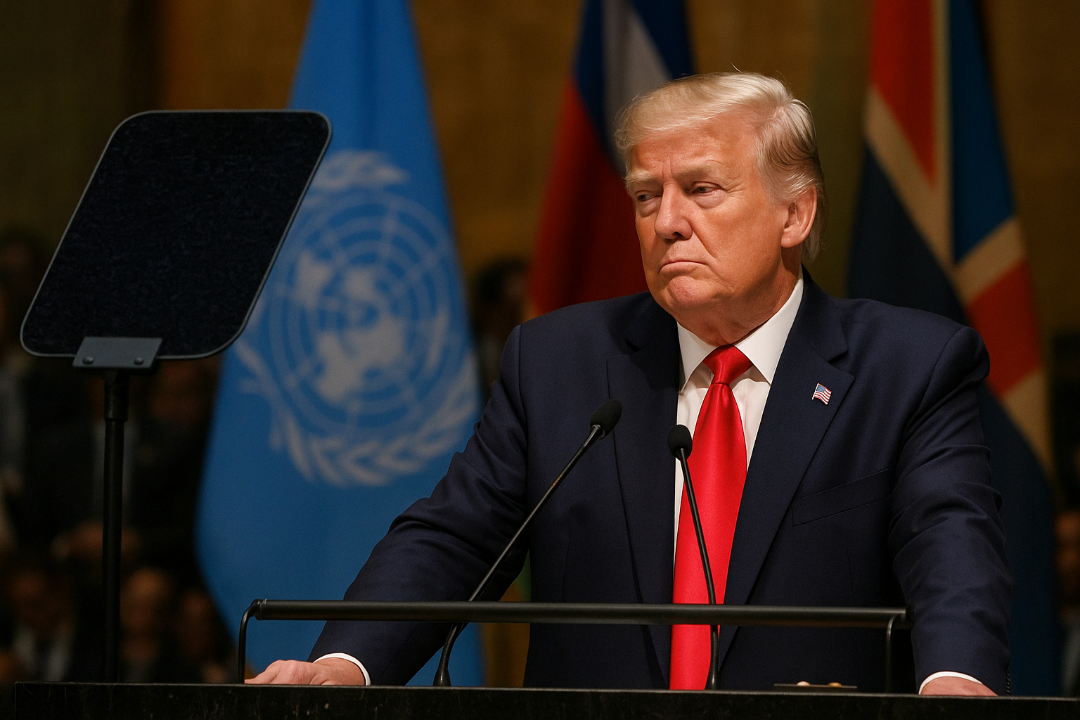 Birleşmiş Milletler Genel Kurulu'nda Açıklamalarda Bulun Abd Başkanı Donald Trump