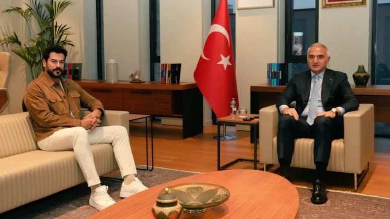Burak Özçivit, Kültür Ve Turizm Bakanı Mehmet Nuri Ersoy'u Ziyaret