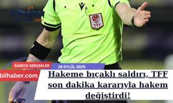 Hakeme bıçaklı saldırı, TFF son dakika kararıyla hakem değiştirdi!