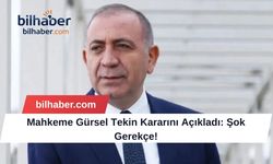 Mahkeme Gürsel Tekin Kararını Açıkladı: Şok Gerekçe!