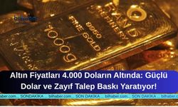 Altın Fiyatları 4.000 Doların Altında: Güçlü Dolar ve Zayıf Talep Baskı Yaratıyor!