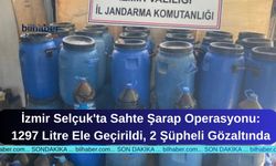 İzmir Selçuk'ta Sahte Şarap Operasyonu: 1297 Litre Ele Geçirildi, 2 Şüpheli Gözaltında