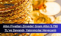 Altın Fiyatları Zirvede! Gram Altın 5.790 TL'ye Dayandı, Yatırımcılar Heyecanlı