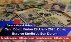 Canlı Döviz Kurları 29 Aralık 2025: Dolar, Euro ve Sterlin'de Son Durum!