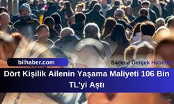 Dört Kişilik Ailenin Yaşama Maliyeti 106 Bin TL'yi Aştı