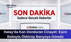 Hatay'da Kan Donduran Cinayet: Eşini Baltayla Öldürüp Banyoya Gömdü