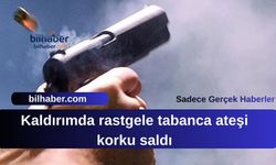 Kaldırımda rastgele tabanca ateşi korku saldı