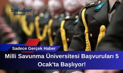 Milli Savunma Üniversitesi Başvuruları 5 Ocak'ta Başlıyor!