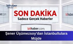 Şener Üşümezsoy'dan İstanbullulara Müjde