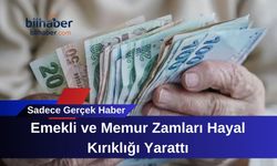 Emekli ve Memur Zamları Hayal Kırıklığı Yarattı