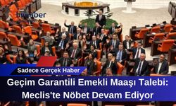 Geçim Garantili Emekli Maaşı Talebi: Meclis'te Nöbet Devam Ediyor