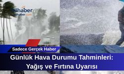 Günlük Hava Durumu Tahminleri: Yağış ve Fırtına Uyarısı