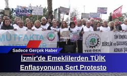 İzmir'de Emeklilerden TÜİK Enflasyonuna Sert Protesto