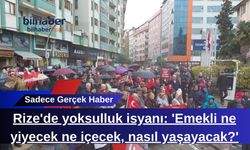 Rize'de Emekli Protestosu: Yoksulluğa Karşı Meydanlarda