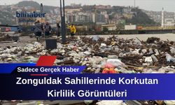 Zonguldak Sahillerinde Korkutan Kirlilik Görüntüleri