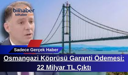 Osmangazi Köprüsü Garanti Ödemesi: 22 Milyar TL Çıktı