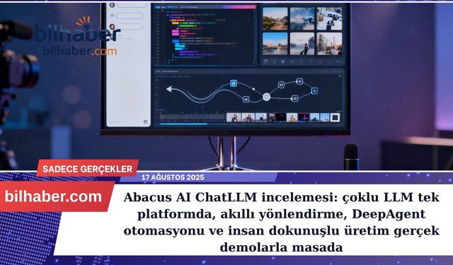 Abacus AI ChatLLM incelemesi: çoklu LLM tek platformda, akıllı yönlendirme, DeepAgent otomasyonu ve insan dokunuşlu üret