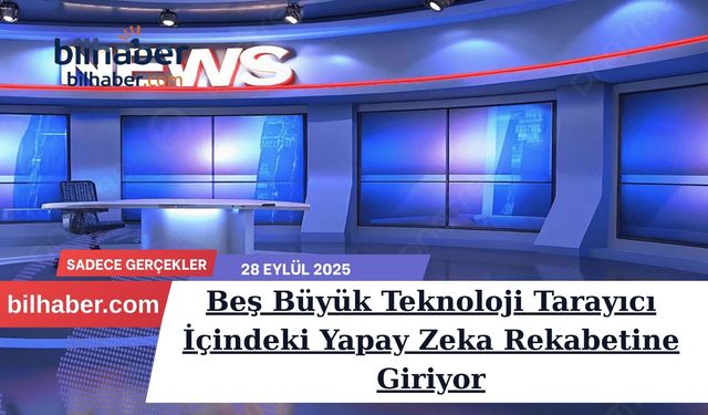 Beş Büyük Teknoloji Tarayıcı İçindeki Yapay Zeka Rekabetine Giriyor