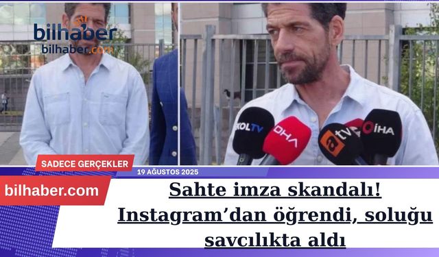 Sahte imza skandalı! Instagram’dan öğrendi, soluğu savcılıkta aldı