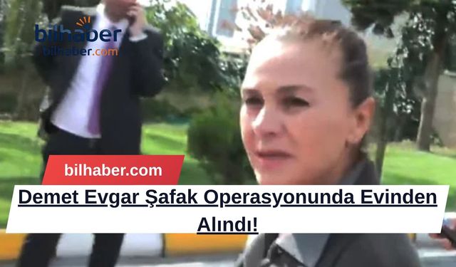 Demet Evgar Şafak Operasyonunda Evinden Alındı!