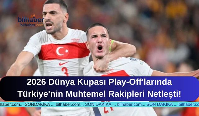 2026 Dünya Kupası Play-Off'larında Türkiye'nin Muhtemel Rakipleri Netleşti!