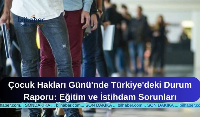 Çocuk Hakları Günü'nde Türkiye'deki Durum Raporu: Eğitim ve İstihdam Sorunları