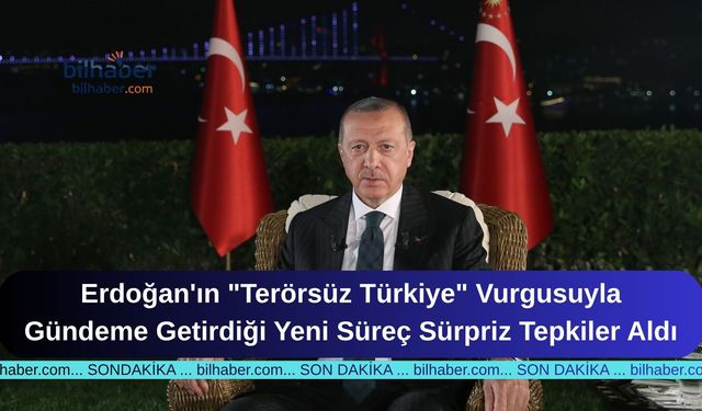 Erdoğan'ın "Terörsüz Türkiye" Vurgusuyla Gündeme Getirdiği Yeni Süreç Sürpriz Tepkiler Aldı