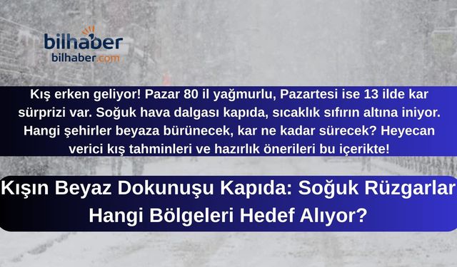 Kışın Beyaz Dokunuşu Kapıda: Soğuk Rüzgarlar Hangi Bölgeleri Hedef Alıyor?