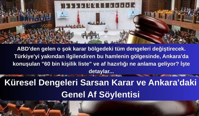 Küresel Dengeleri Sarsan Karar ve Ankara'daki Genel Af Söylentisi