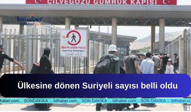 Suriyelilerin Vatanlarına Dönüş Rakamları Ortaya Çıktı
