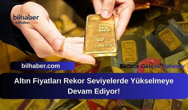 Altın Fiyatları Rekor Seviyelerde Yükselmeye Devam Ediyor!