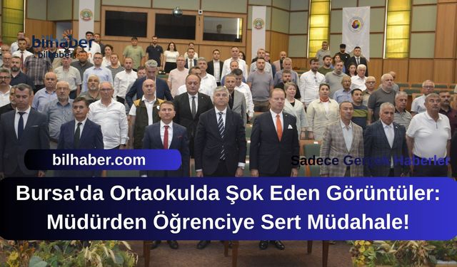 Bursa'da Ortaokulda Şok Eden Görüntüler: Müdürden Öğrenciye Sert Müdahale!