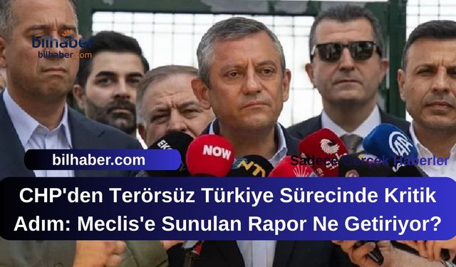 CHP'den Terörsüz Türkiye Sürecinde Kritik Adım: Meclis'e Sunulan Rapor Ne Getiriyor?