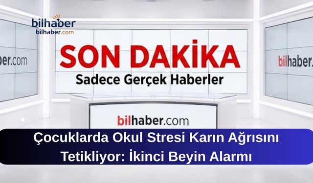 Çocuklarda Okul Stresi Karın Ağrısını Tetikliyor: İkinci Beyin Alarmı
