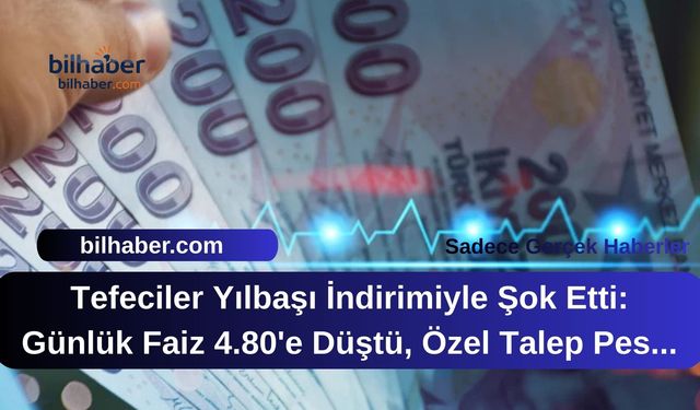 Tefeciler Yılbaşı İndirimiyle Şok Etti: Günlük Faiz 4.80'e Düştü, Özel Talep Pes Dedirtti!