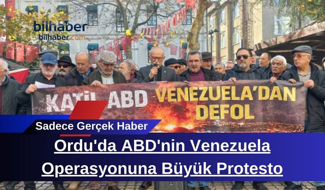 Ordu'da ABD'nin Venezuela Operasyonuna Büyük Protesto