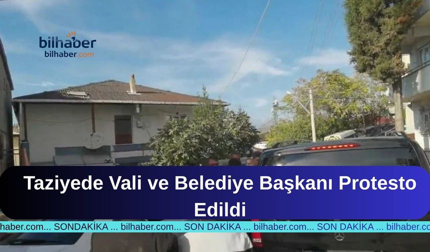 Taziyede Vali ve Belediye Başkanı Protesto Edildi
