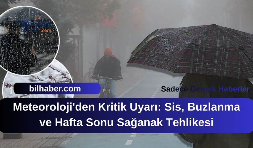 Meteoroloji'den Kritik Uyarı: Sis, Buzlanma ve Hafta Sonu Sağanak Tehlikesi