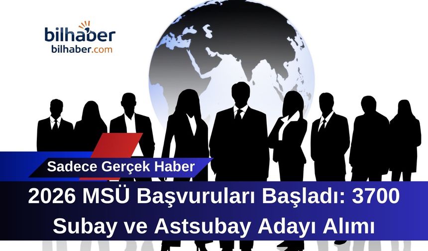 2026 MSÜ Başvuruları Başladı: 3700 Subay ve Astsubay Adayı Alımı