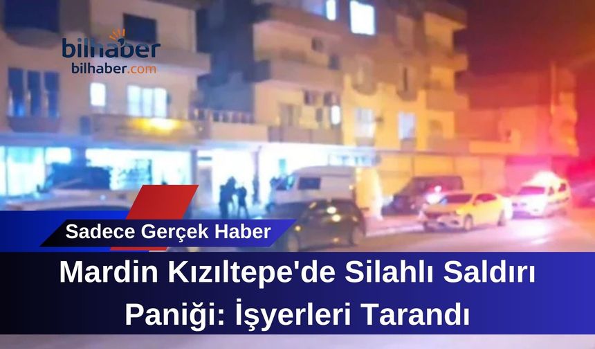 Mardin Kızıltepe'de Silahlı Saldırı Paniği: İşyerleri Tarandı