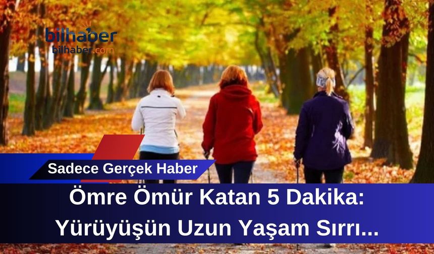 Ömre Ömür Katan 5 Dakika: Yürüyüşün Uzun Yaşam Sırrı Araştırmada