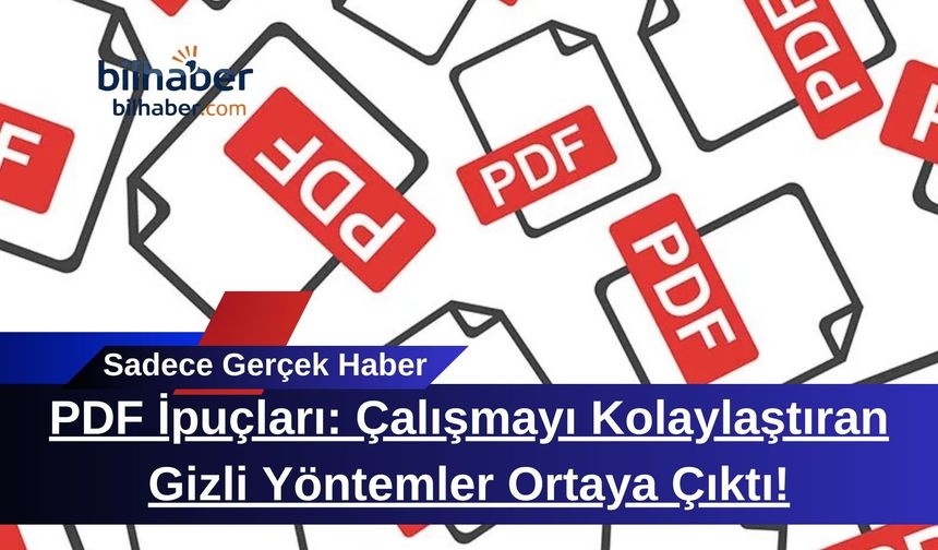 PDF İpuçları: Çalışmayı Kolaylaştıran Gizli Yöntemler Ortaya Çıktı!